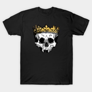 Human Skull with Crown T-Shirt